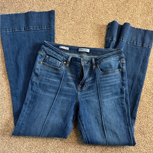 Vigoss Dark Blue Flare Jeans - Picture 2 of 8
